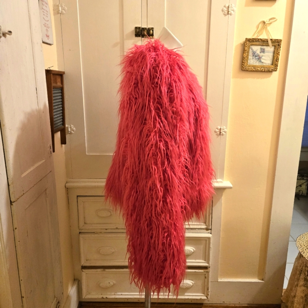 Wild Fable Vibrant Pink Teddy Jacket Sz XXL - Picture 2 of 7